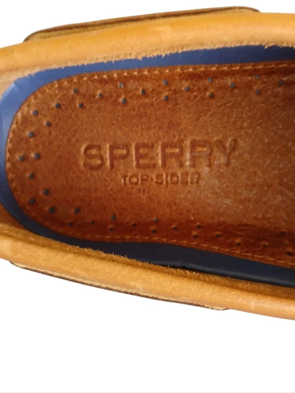 NWOB SPERRY Authentic Original 2 Eye Leather Boat Shoes Men's 15 Tan Topsider